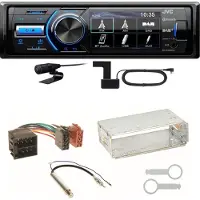 JVC KD-X561DBT DAB+ Bluetooth USB MP3 Einbauset für Seat Ibiza 6L Arosa Cordoba