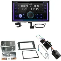 JVC KW-DB95BT Bluetooth Digitalradio Einbauset für Porsche Cayenne ab 2007