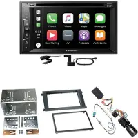 Pioneer AVH-Z3200DAB USB FLAC Digitalradio Einbauset für Porsche Cayenne ab 2007
