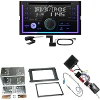 JVC KW-DB95BT Bluetooth Digitalradio Einbauset für Porsche Cayenne bis 2006