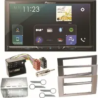Pioneer SPH-DA230DAB Bluetooth Autoradio Einbauset für Ford Focus Fusion Galaxy S-Max