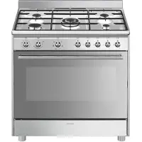 Smeg SX91GM Küchenherd Freistehender Herd A Gas Gaskochfeld Edelstahl