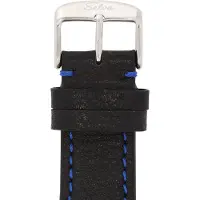 Madre Selva Herren-Armbanduhr ‚Vito‘ – Automatik – Offene Unruh – Edelstahl – Schwarz – Geliefert in -Geschenkbox