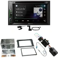 Pioneer AVH-A3200DAB USB Digitalradio DAB+ Einbauset für Porsche Cayenne ab 2007