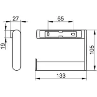 Keuco Toilettenpapierhalter Plan 14962070000 Edelstahl