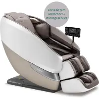 Naipo Aspria Massagesessel, Tai Chi Massagestuhl für Ganzkörpermassage mit Wärmetherapie, Meister für Nacken- und Schultermassage, für Zuhause, Hotels, Salons, Büros verwenden (Grau mit Aufbauservice)