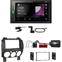 Pioneer DMH-A3300DAB USB Digitalradio MP3 DAB+ Einbauset für Mazda 2 2008-2014
