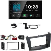 Kenwood DMX-5020DABS CarPlay Android Auto USB Bluetooth Einbauset für Mazda 3 BL