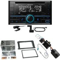 Kenwood DPX-7300DAB Bluetooth Digitalradio Einbauset für Porsche Cayenne ab 2007