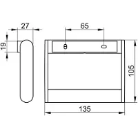 Keuco Toilettenpapierhalter Plan 14961010000 verchromt