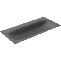 Keuco Einbauwaschtisch Edition 11 ART ohne Hahnloch, 120,6x0,4x49,3cm, smoke