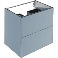 Keuco Waschtischunterschrank Edition 11 ART 80x70x49cm, 2 Ausz., Gl. sat., bl. sat