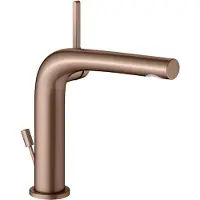 Keuco Waschtisch-Einhebelmischer 150 Edition 400 Ausl. 153mm, m Abl.garn, Rot gebürstet