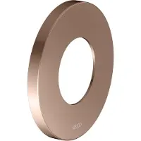 Keuco Wandrosette Übergröße für Ventile und Thermostatarmatur-Brausearmatur Unterputz, rund, 59553, 59556290091, Farbe: rotgold gebürstet