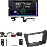 JVC KW-DB95BT Bluetooth Digitalradio USB CD Einbauset für Mazda 3 BL