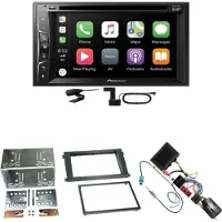 Pioneer AVH-Z3200DAB FLAC Digitalradio Einbauset für Porsche Cayenne bis 2006