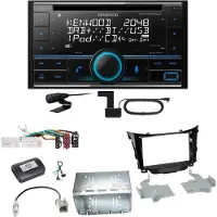 Kenwood DPX-7300DAB Bluetooth DAB CD USB Einbauset für Hyundai i30 GD GDH
