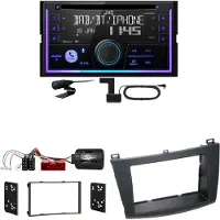 JVC KW-DB95BT Bluetooth Digitalradio USB CD Einbauset für Mazda 3 BL