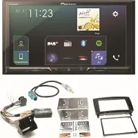 Pioneer SPH-DA230DAB Bluetooth Autoradio Einbauset für Mercedes CLK W209 Facelift