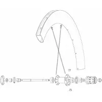 Mavic Kit 12 Rear Ds Com Pro Carbon Ust Speichen