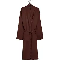 Yumeko Bademantel Gewaschenes Leinen S Rot - Eco, Bio & Fairtrade
