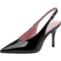 Tamaris Damen Lack Pumps Vegan Stilettoabsatz 1-29622-46, Größe:40 EU, Farbe:Schwarz
