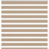 vidaXL Doppelrollo Sandbraun 140x150 cm Stoffbreite 135,9 cm Polyester