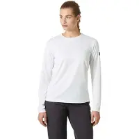 Helly Hansen Longsleeve Damen HH Tech Crew LS 2.0 White-M
