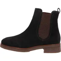 Paul green Softnubuk Chelsea Boot Schwarz