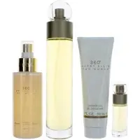 Perry Ellis 360 für Damen Geschenkset: 100 ml Eau de Toilette Spray + Body Mist + Duschgel + Mini-EDT-Spray
