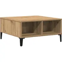 vidaXL Couchtisch Artisan-Eiche 60 x 60 x 30 cm