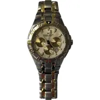 Jacques Lemans Armbanduhr Edelstahl Chronograph Datum Edelstahl Silber Gold 1-1347E