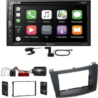 Pioneer AVH-Z5200DAB CarPlay Android Auto USB Bluetooth Einbauset für Mazda 3 BL