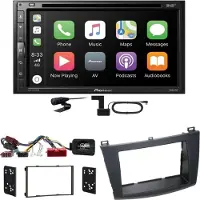 Pioneer AVH-Z5200DAB CarPlay Android Auto USB Bluetooth Einbauset für Mazda 3 BL