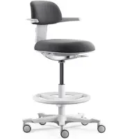 Hjh OFFICE Arbeitsstuhl TOP WORK 40 W Drehstuhl mit Armlehnen Stoff