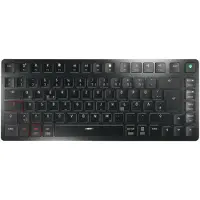 Cherry KW X ULP 2.0 MINI, Verkabelt & Kabellos, USB + RF Wireless + Bluetooth, Mechanischer Switch, QWERTZ, LED, Schwarz