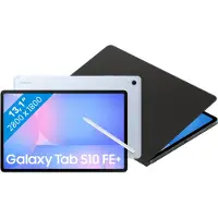 Samsung Galaxy Tab S10 FE Plus 13,1 Zoll 128GB Wi-Fi Hellblau + BlueBuilt Book Case Schwarz