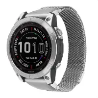 IMoshion QuickFit Milanese Armband - Garmin 22 mm Anschluss - Größe L/XL - Silber