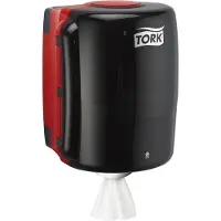 Tork Performance Dispenser Kombirolle Schwarz / Rot W2