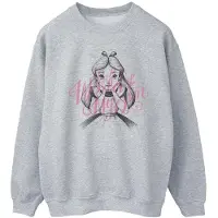 Disney - "Alice In Wonderland In A World Of My Own" Sweatshirt für Damen (Grau)