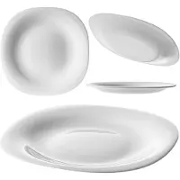 Kadax Dessertteller, 21 cm, weißer Kuchenteller