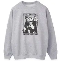 Disney - "Every Fairy Tale Needs A Villain" Sweatshirt für Damen (Grau meliert)