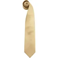 Premier Herren Krawatte Colours, unifarben (Gold)