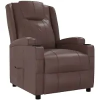 vidaXL Relaxsessel Braun Kunstleder