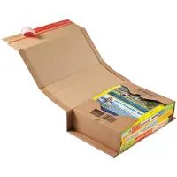 Colompac CP020.14 Flexible Wickelverpackung aus Wellpappe, 330 x 270 x 80 mm, braun