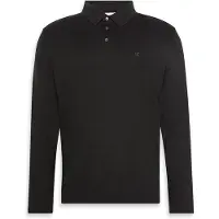 Calvin Klein Langarm-Poloshirt "LS SUPIMA COTTON SOLID POLO" regular fit mit Rundhalsausschnitt