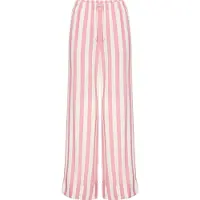 s.Oliver Pyjamahose , Damen, Gr. 34, N-Gr, rosa (rosa gestreift), Web, Obermaterial: 100% Viskose, gestreift, Basic, ausgestellt lang, Hosen Pyjamahose, mit breitem Aufschlag am Saum