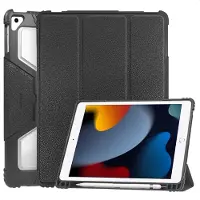 Accezz Rugged Trifold Klapphülle für das Apple iPad 9 (2021) 10.2 Zoll / iPad 8 (2020) 10.2 Zoll / iPad 7 (2019) 10.2 Zoll - Schwarz