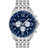 Gigandet Quarzuhr Chronograph Edelstahl Silber Blau Fast Track - G12-006