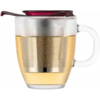 Bodum Teeglas Yoyo mit Filter 350 ml